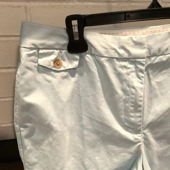 #184 Lands End Light Blue Pocket Chino Shorts Size 12 - Picture 3 of 6